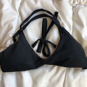 Midori black swim top
